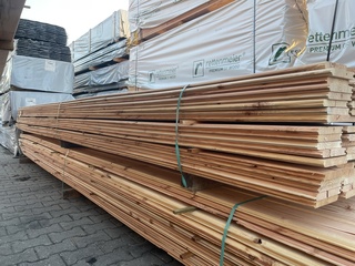 Ca. 138x Douglas Veer en Groef, 18x145mm, lengte 500cm
